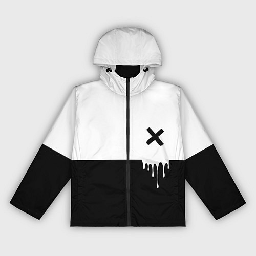 Женская ветровка Черно-белый X / 3D-Черный – фото 1