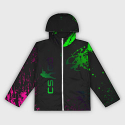 Ветровка с капюшоном женская CS GO Splashes, цвет: 3D-белый