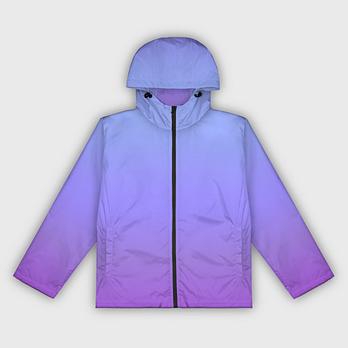 Женская ветровка Фиолетовый градиент / 3D-Черный – фото 1