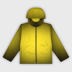 Ветровка с капюшоном женская Желтый градиент, цвет: 3D-черный