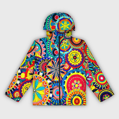 Женская ветровка Психоделика калейдоскоп / 3D-Черный – фото 1