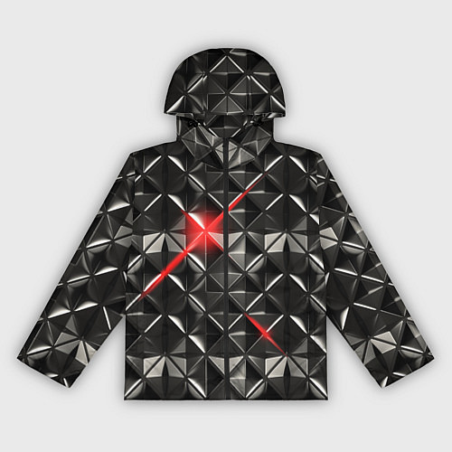 Женская ветровка Металлические плитки / 3D-Черный – фото 1