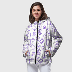 Ветровка с капюшоном женская World Wide Web, цвет: 3D-черный — фото 2