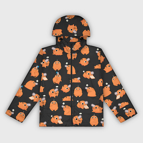 Женская ветровка Chainsaw Man - Почита паттерн / 3D-Черный – фото 1