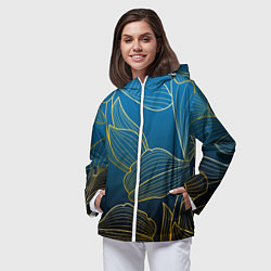 Ветровка с капюшоном женская Vanguard floral pattern, цвет: 3D-белый — фото 2