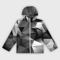 Ветровка с капюшоном женская Geometry grey ship, цвет: 3D-белый