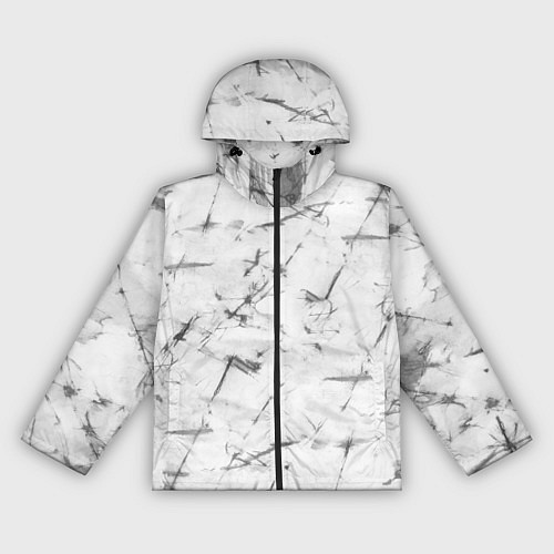 Женская ветровка Серый трещины тай-дай / 3D-Черный – фото 1