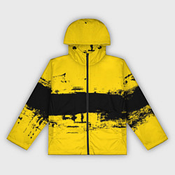 Ветровка с капюшоном женская Черно-желтая полоса Cyberpunk 2077, цвет: 3D-черный