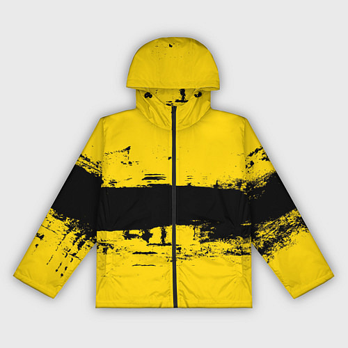 Женская ветровка Черно-желтая полоса Cyberpunk 2077 / 3D-Черный – фото 1
