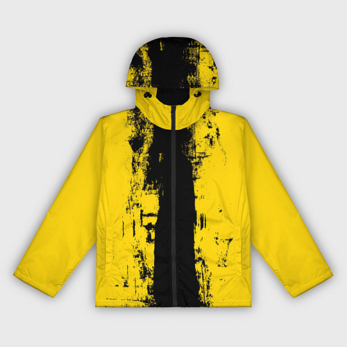 Женская ветровка Вертикальная черно-желтая полоса Cyberpunk 2077 / 3D-Черный – фото 1