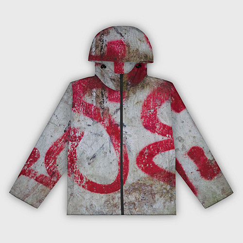 Женская ветровка Граффити на стене / 3D-Черный – фото 1