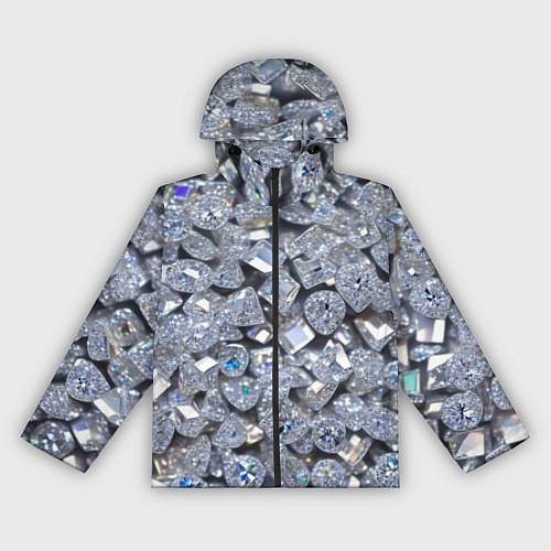 Женская ветровка Россыпь бриллиантов / 3D-Черный – фото 1