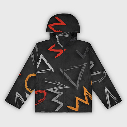 Женская ветровка Паттерн фигуры / 3D-Черный – фото 1