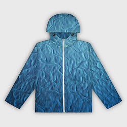 Ветровка с капюшоном женская Волнистый узор, цвет: 3D-белый