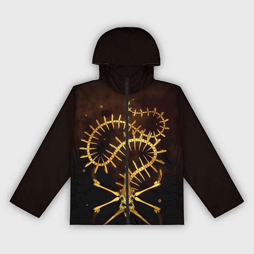 Женская ветровка Subnautica скелет морского чудовища / 3D-Черный – фото 1