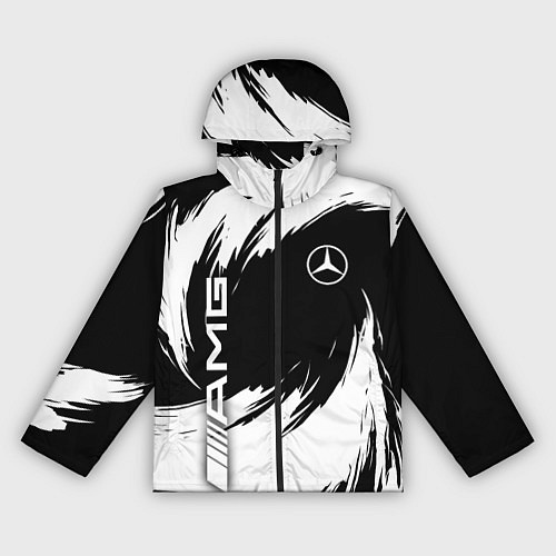 Женская ветровка Mercedes benz - white color / 3D-Черный – фото 1