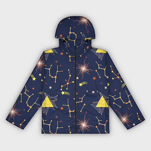 Женская ветровка Созвездия / 3D-Черный – фото 1