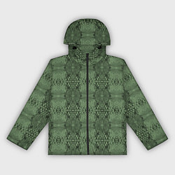 Ветровка с капюшоном женская Крокодиловый стиль, цвет: 3D-черный