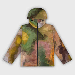 Ветровка с капюшоном женская Абстрактный узорчик, цвет: 3D-черный