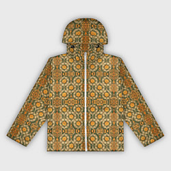 Ветровка с капюшоном женская Марроканские мотивы оранж, цвет: 3D-белый