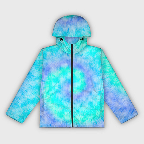 Женская ветровка Тай дай морская волна / 3D-Черный – фото 1