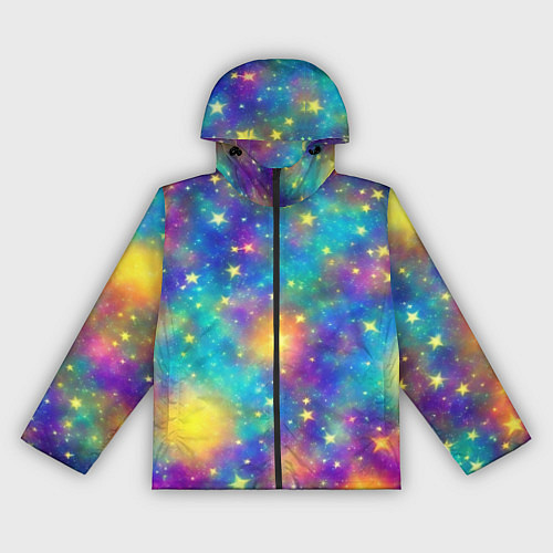 Женская ветровка Звездный космос, сияющий волшебством / 3D-Черный – фото 1