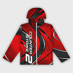 Ветровка с капюшоном женская Counter strike 2- red beast, цвет: 3D-белый