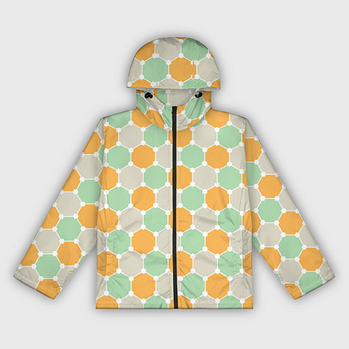 Женская ветровка Grey yellow green style / 3D-Черный – фото 1