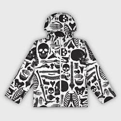Ветровка с капюшоном женская Human osteology, цвет: 3D-белый