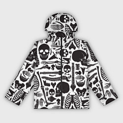 Ветровка с капюшоном женская Human osteology, цвет: 3D-черный
