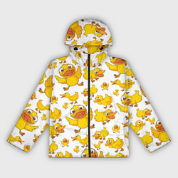 Ветровка с капюшоном женская Yellow ducklings, цвет: 3D-черный