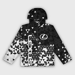 Ветровка с капюшоном женская Лексус - распад, цвет: 3D-черный