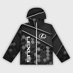 Ветровка с капюшоном женская Lexus - Строгий технологичный, цвет: 3D-белый