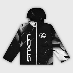 Ветровка с капюшоном женская Lexus - minimalism, цвет: 3D-белый