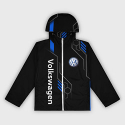 Ветровка с капюшоном женская Volkswagen - blue technology, цвет: 3D-белый