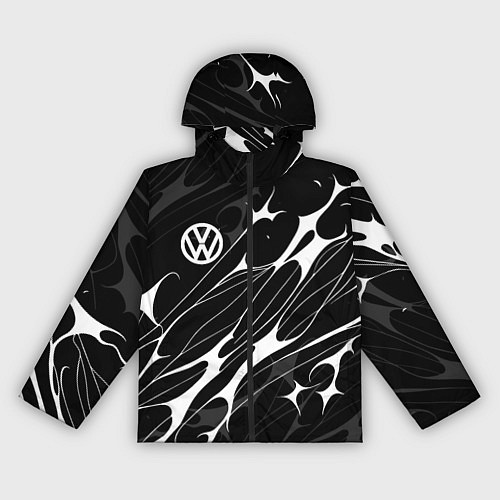Женская ветровка Volkswagen - острые линии / 3D-Черный – фото 1