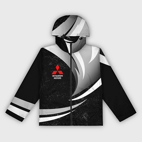 Женская ветровка Митсубиси - строгие оттенки / 3D-Черный – фото 1