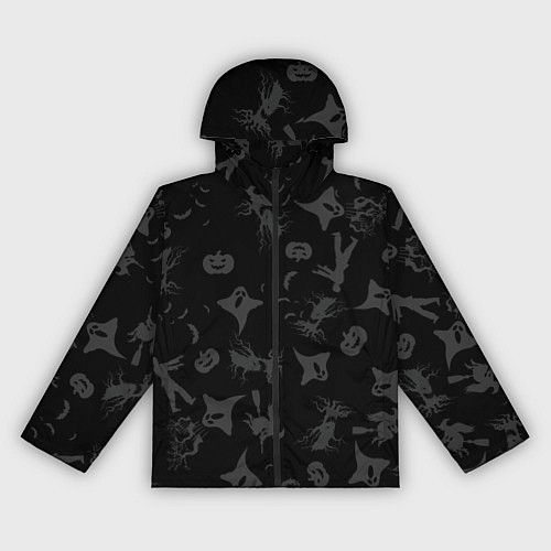 Женская ветровка Хэллоуин тематика / 3D-Черный – фото 1