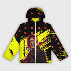 Ветровка с капюшоном женская Cyberpunk 2077 Phantom Liberty, цвет: 3D-белый