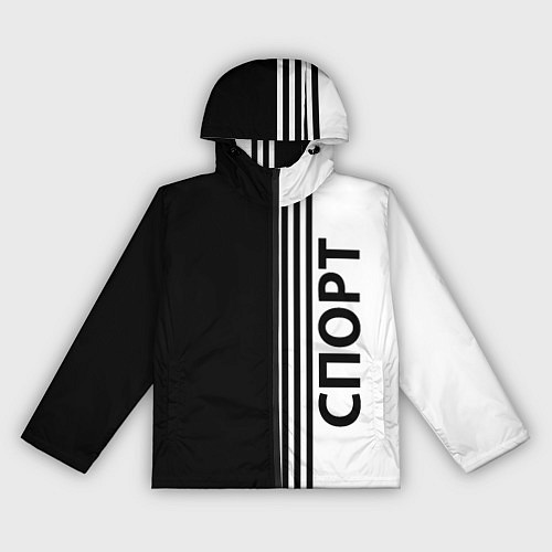 Женская ветровка Спорт три полоски / 3D-Черный – фото 1