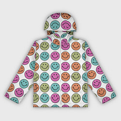 Ветровка с капюшоном женская Smiley face, цвет: 3D-белый