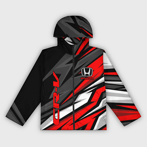 Женская ветровка Honda - CR-V - геометрия / 3D-Черный – фото 1