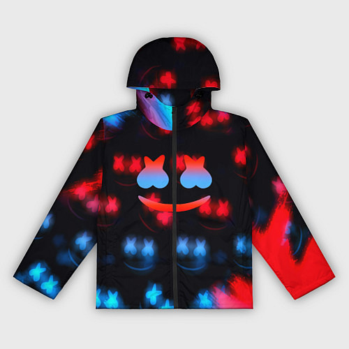 Женская ветровка Marshmello skibidi dob dob / 3D-Черный – фото 1