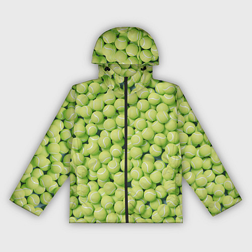 Женская ветровка Много теннисных мячей / 3D-Черный – фото 1