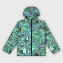 Ветровка с капюшоном женская Кибертехно, цвет: 3D-черный