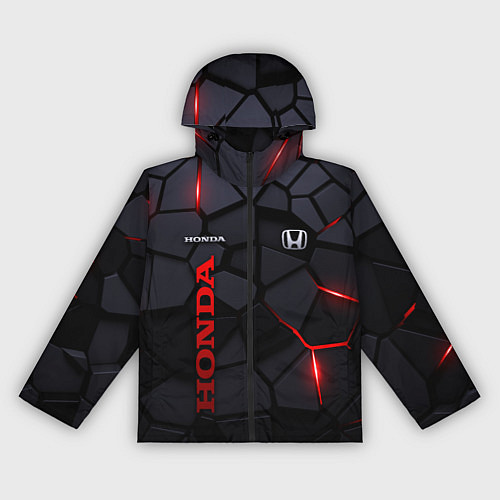Женская ветровка Honda - плиты с эффектом свечения / 3D-Черный – фото 1