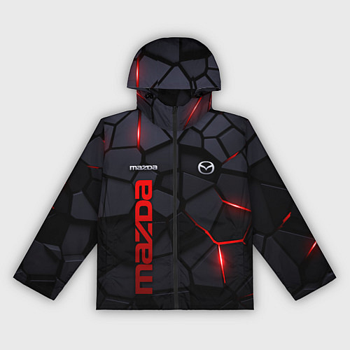 Женская ветровка Mazda - плиты с эффектом свечения / 3D-Черный – фото 1
