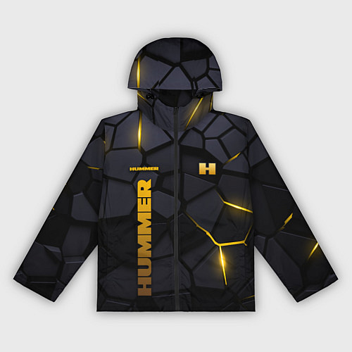 Женская ветровка Hummer - плиты с эффектом свечения / 3D-Черный – фото 1
