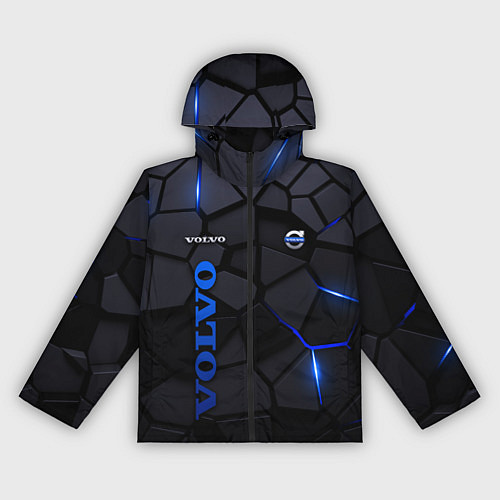 Женская ветровка Volvo - плиты с эффектом свечения / 3D-Черный – фото 1
