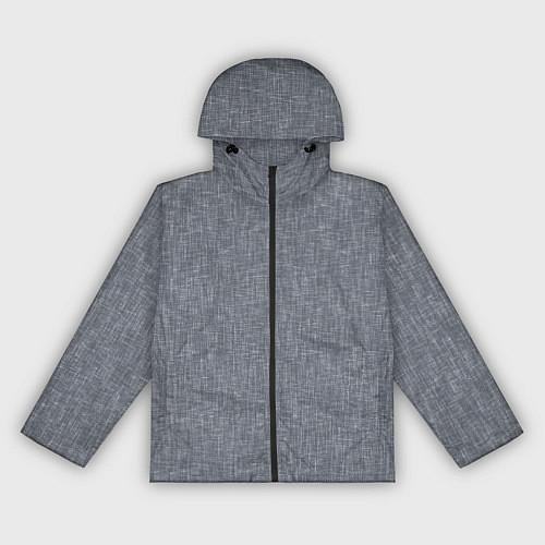 Женская ветровка Текстура серый однотонный / 3D-Черный – фото 1